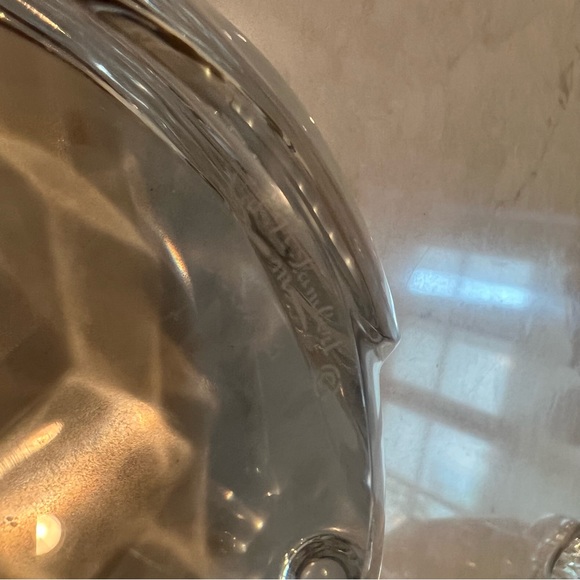 Val St Lambert Large Frog Crystal Glass Figurine Paperweight - Picture 7 of 8